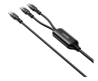 UNITEK Kabel 2w1 USB-C PD 100W silikonowy 1,8 m C14146ABK01-1.8M - 1369157 - zdjęcie 2